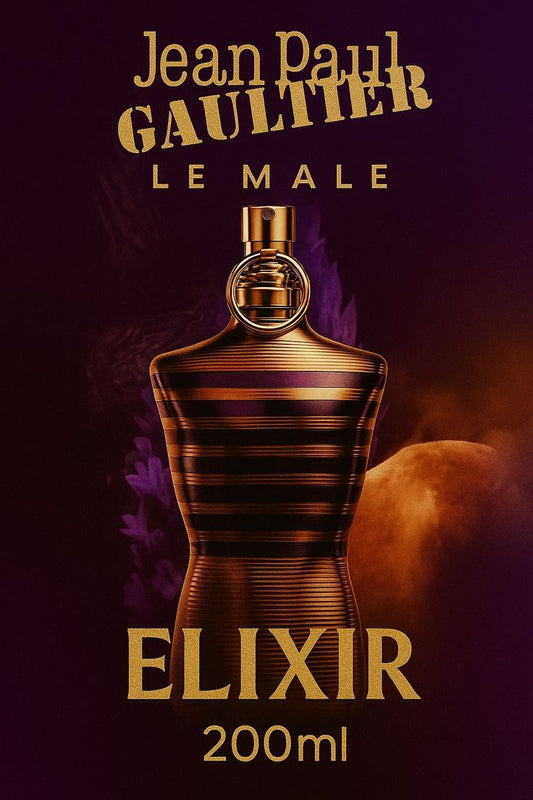 Le Male Elixir Parfum 125ml (4.2 oz) by Jean Paul Gaultier – Ultra-Intense Sweet & Woody Masculine Fragrance