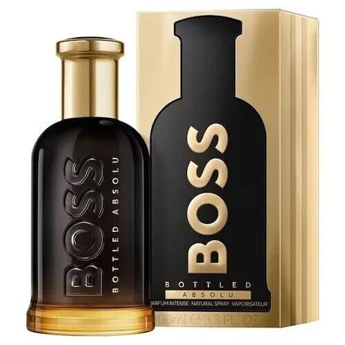 BOSS Bottled Absolu Parfum Intense, Men's Perfume, Woody and Leathery Aroma
