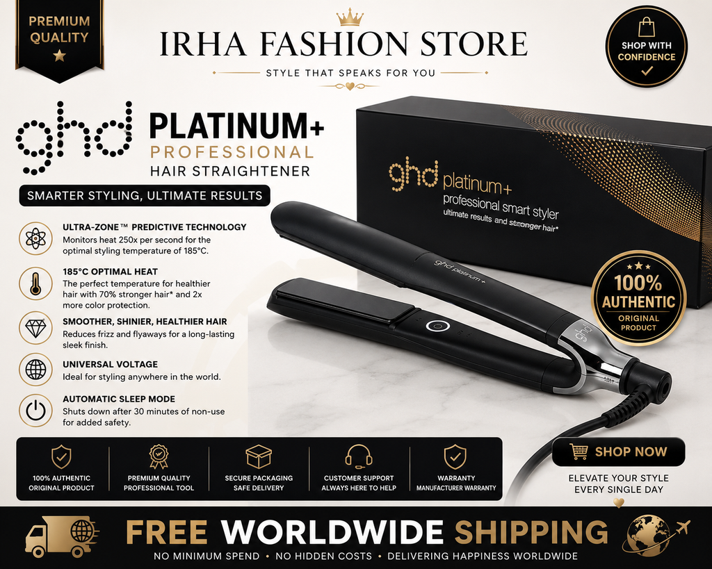 GHD Gold Platinum+ Professional Hair Straightener – Smart Predictive Heat Technology
