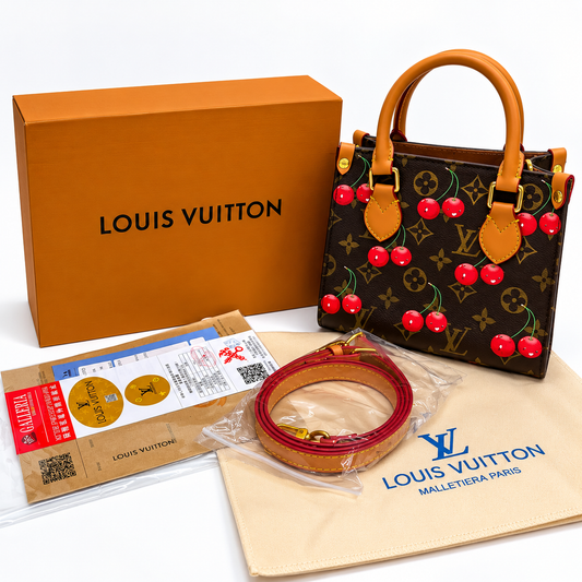 Louis Vuitton Monogram Cherry Handbag – Structured Tote Bag