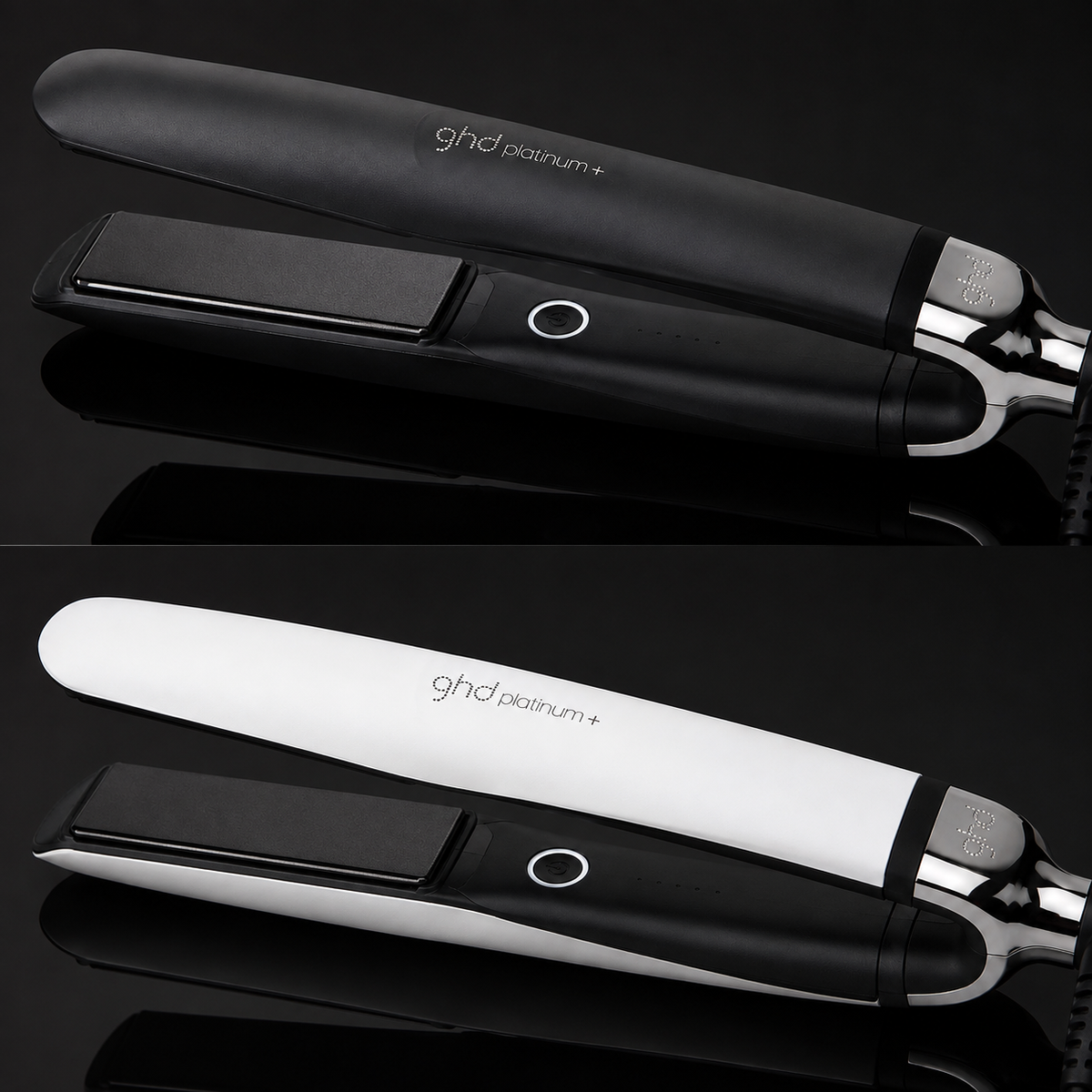GHD Platinum+ Professional Smart Styler Hair Straightener – Black,White