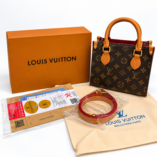 Louis Vuitton Monogram Structured Handbag – Tan Leather Tote