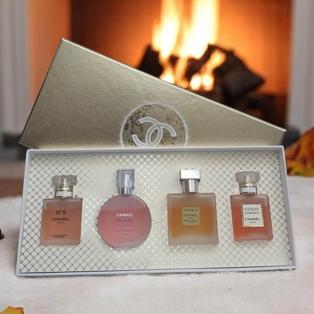 Chanel Mini Perfume Set – 4 Iconic Fragrances | Premium Gift Box